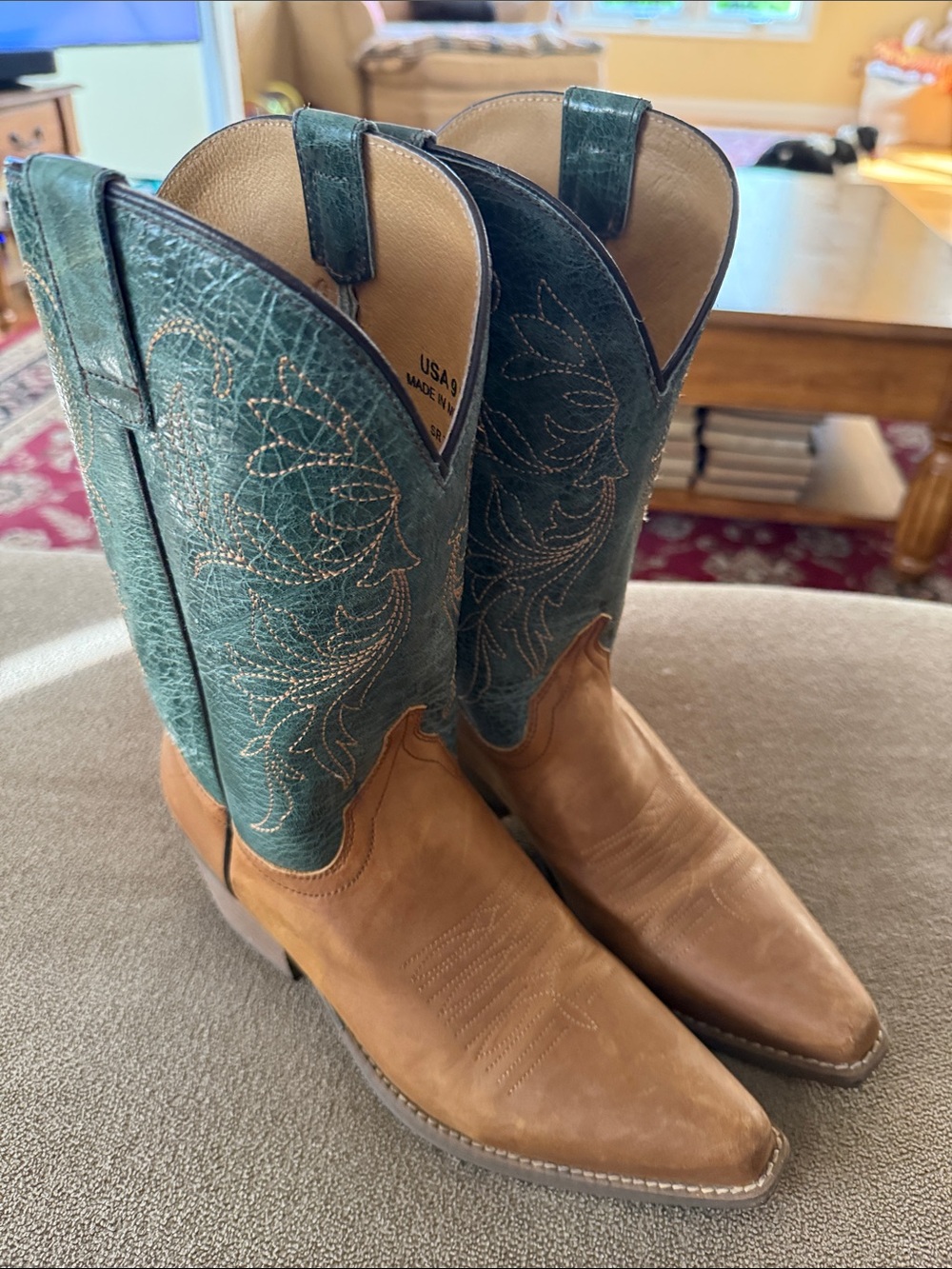 Sterling River Cowboy Cowgirl Boots SR7004 Size 9 (TD)